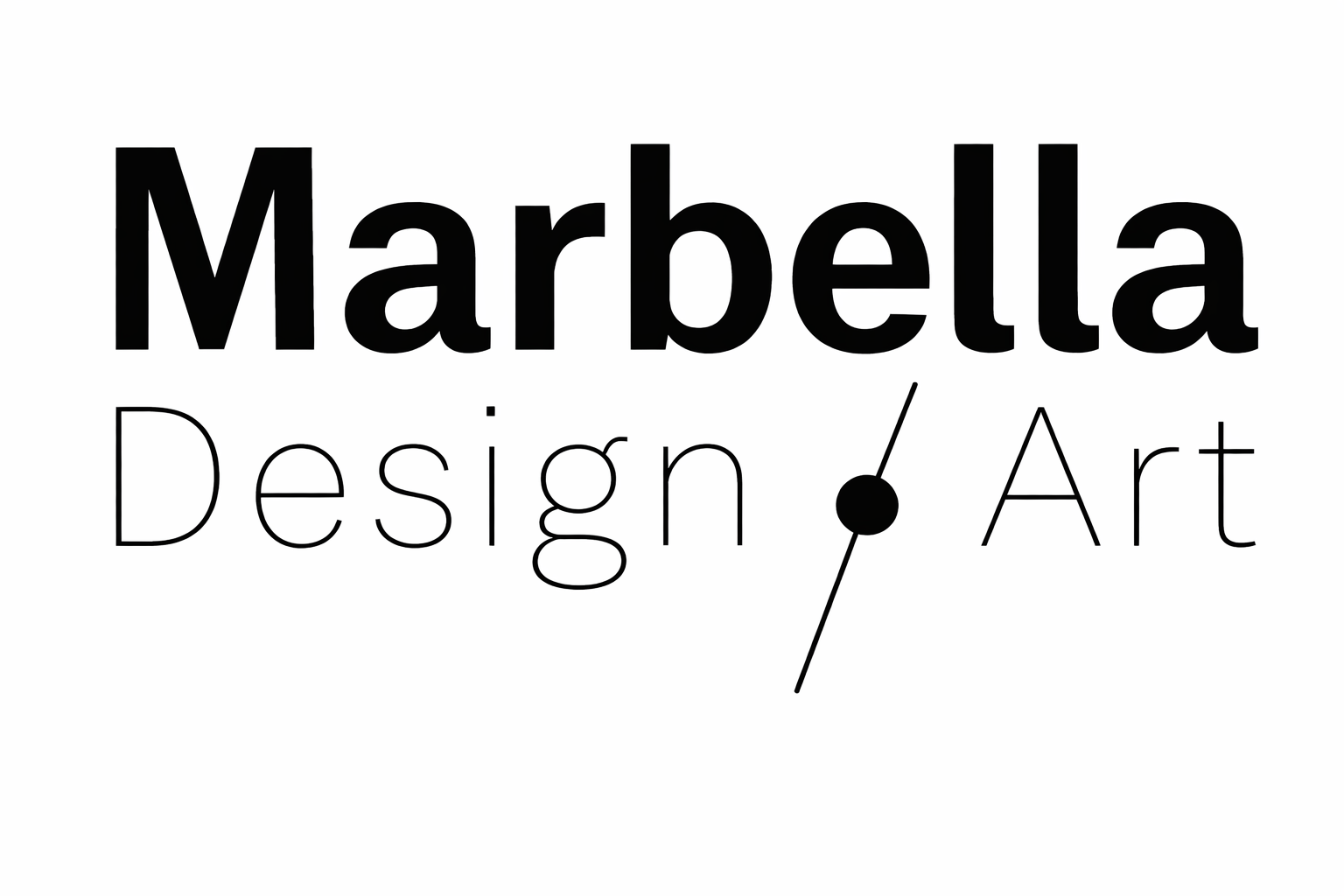 Logotipo de Marbella Design & Art 2024, evento de diseño y arte contemporáneo