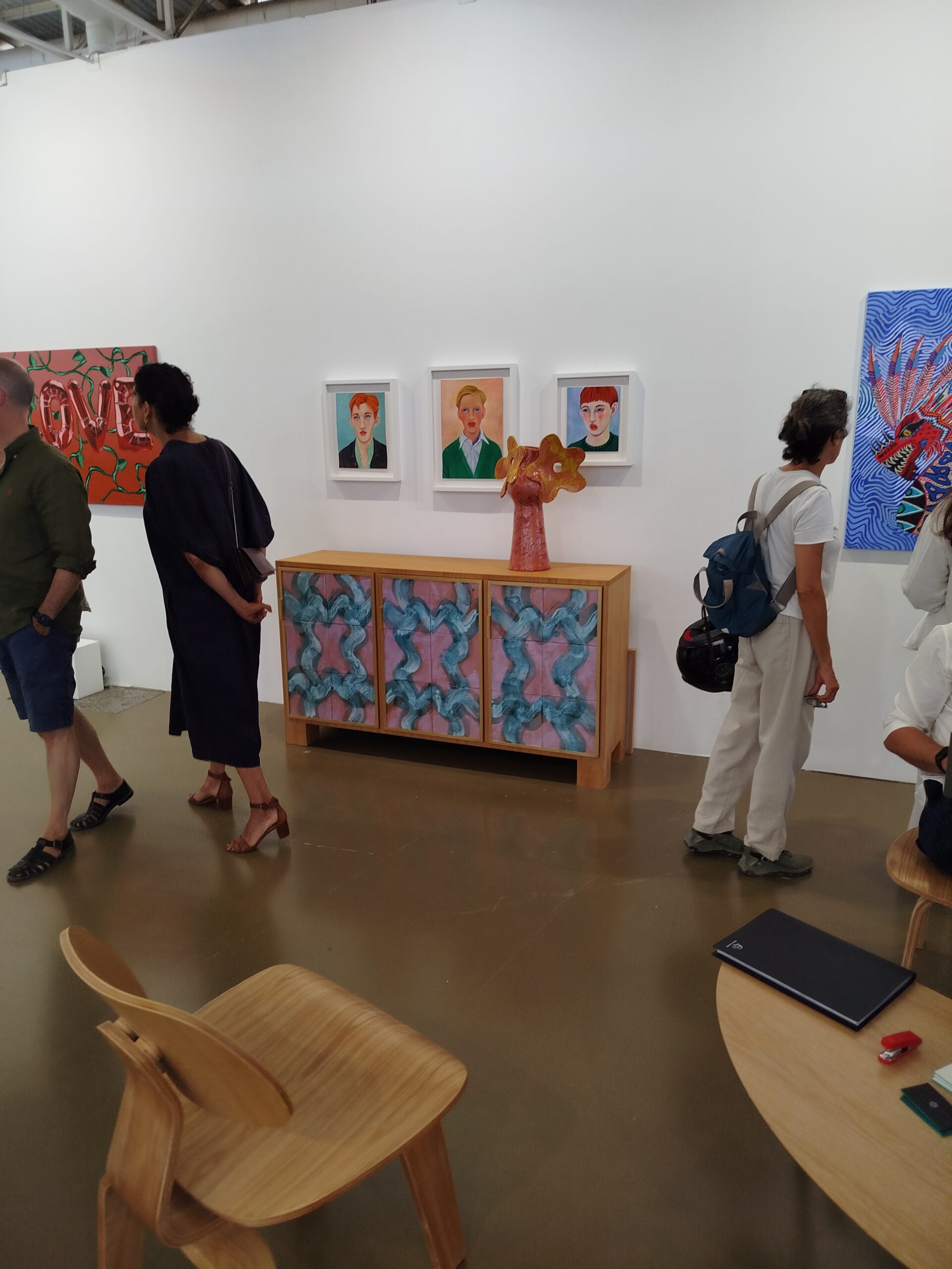 Marco Terranova durante su visita a la feria de arte contemporáneo Can Art Ibiza